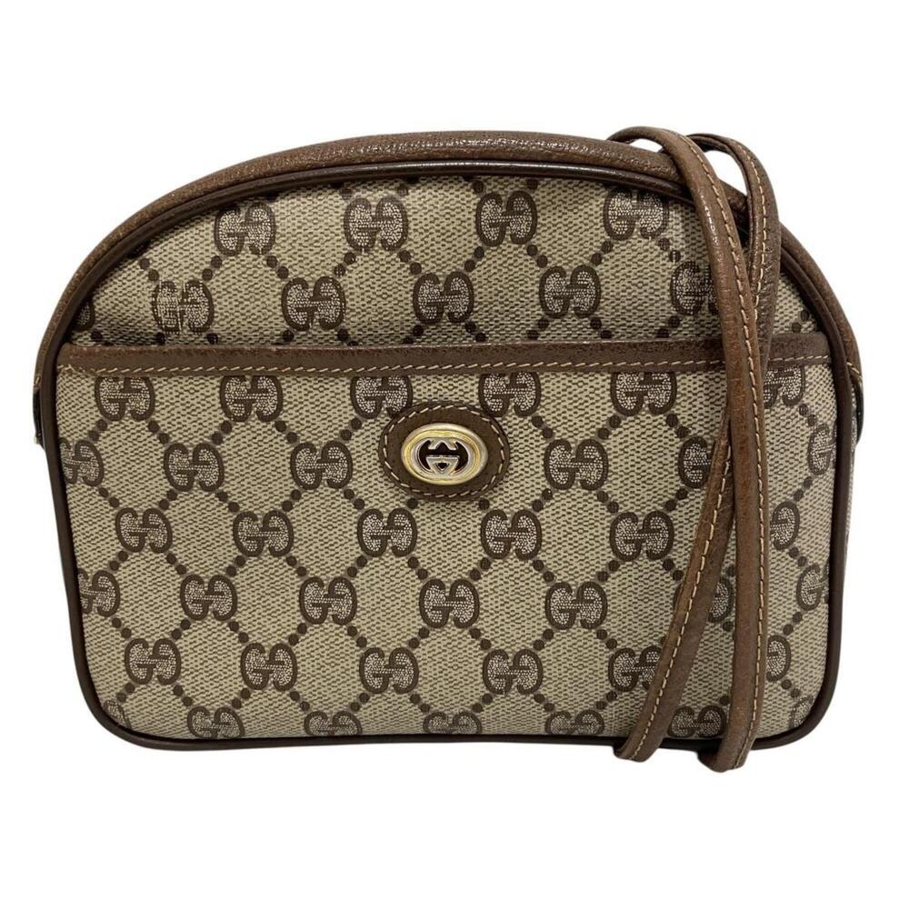 Gucci GG Supreme shoulder bag, vintage leather, item number 116.02.607